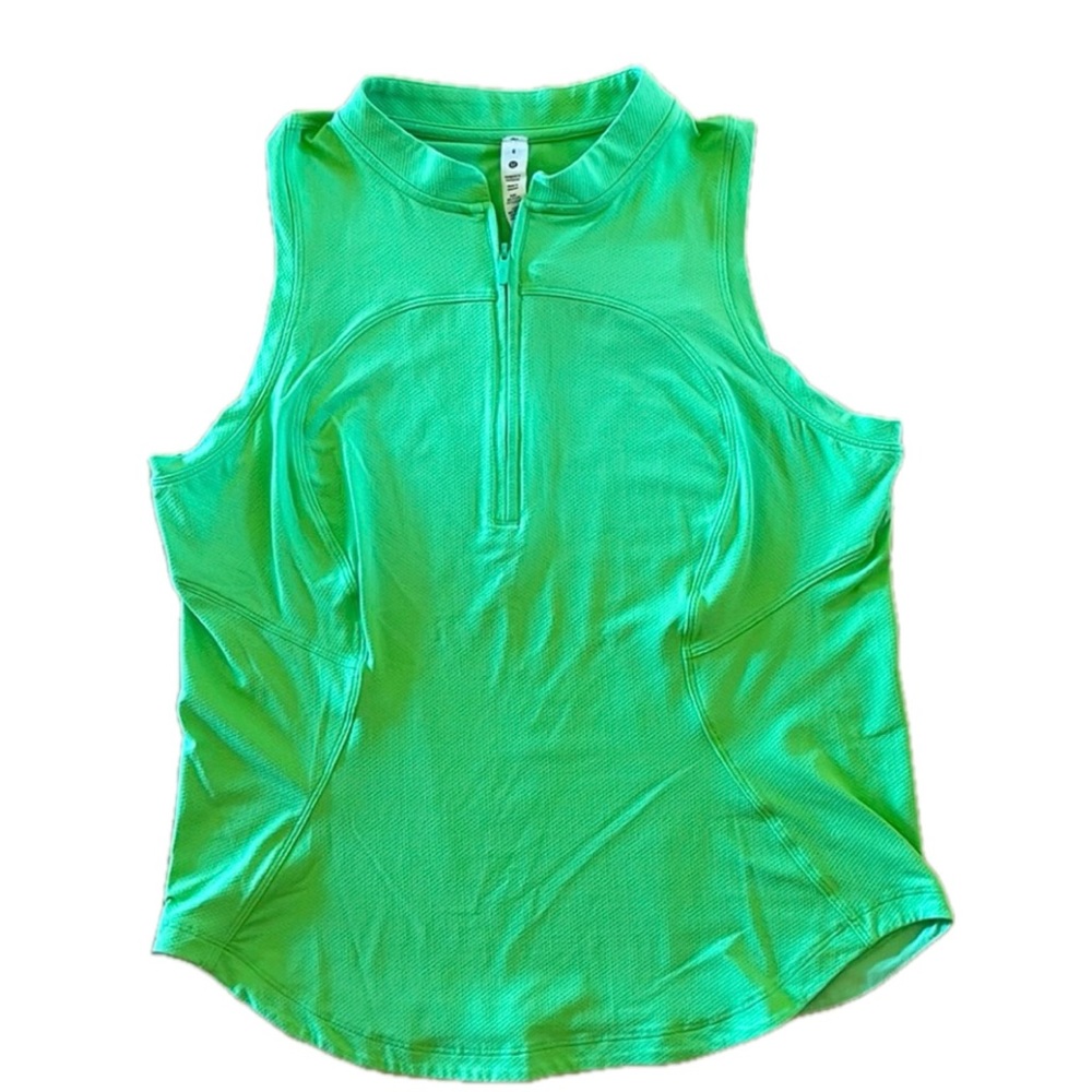 Lululemon Zip Front Mock-Neck Tennis Top
